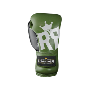Guante de Box Modelo Green Trooper, RAMPER Entrenamiento, 100% Piel.