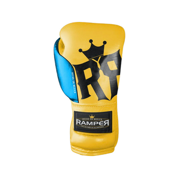 Guante de Box Modelo Yellow Frog, RAMPER Entrenamiento, 100% Piel.