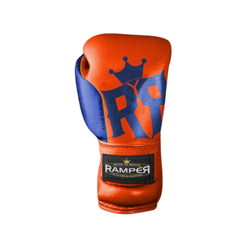 Guante de Box Modelo Orange Champion, RAMPER Entrenamiento, 100% Piel.