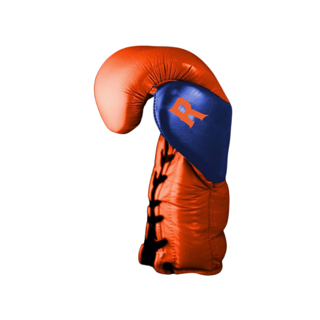 Guante de Box Modelo Orange Champion, RAMPER Entrenamiento, 100% Piel.