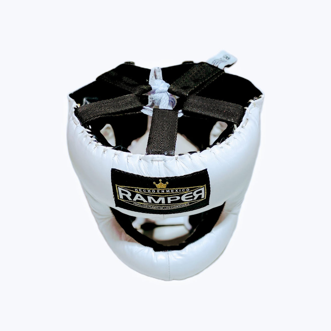 Careta de Barra Blanca Premium Clásica 100% Piel.