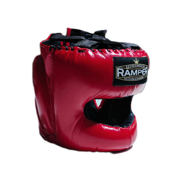 Careta de Barra Roja Premium Clásica 100% Piel.